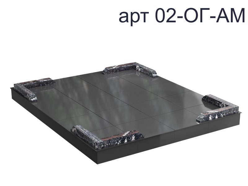 Ограда из гранита 02-ОГ